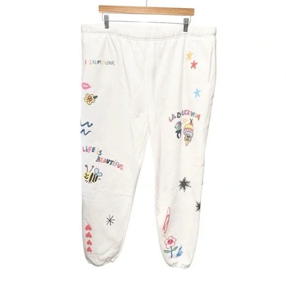 NWT The Mayfair Group x @iscreamcolour Somebody Loves You Sweatpants, Size XXL - Picture 2 of 11